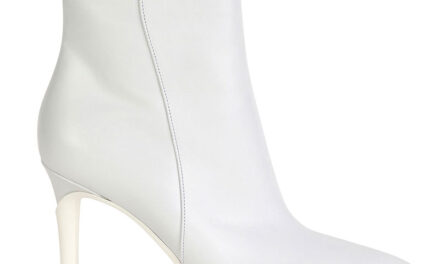 STYLE ESSENTIAL : WHITE SOFT POINTED ZIP BOOTIES