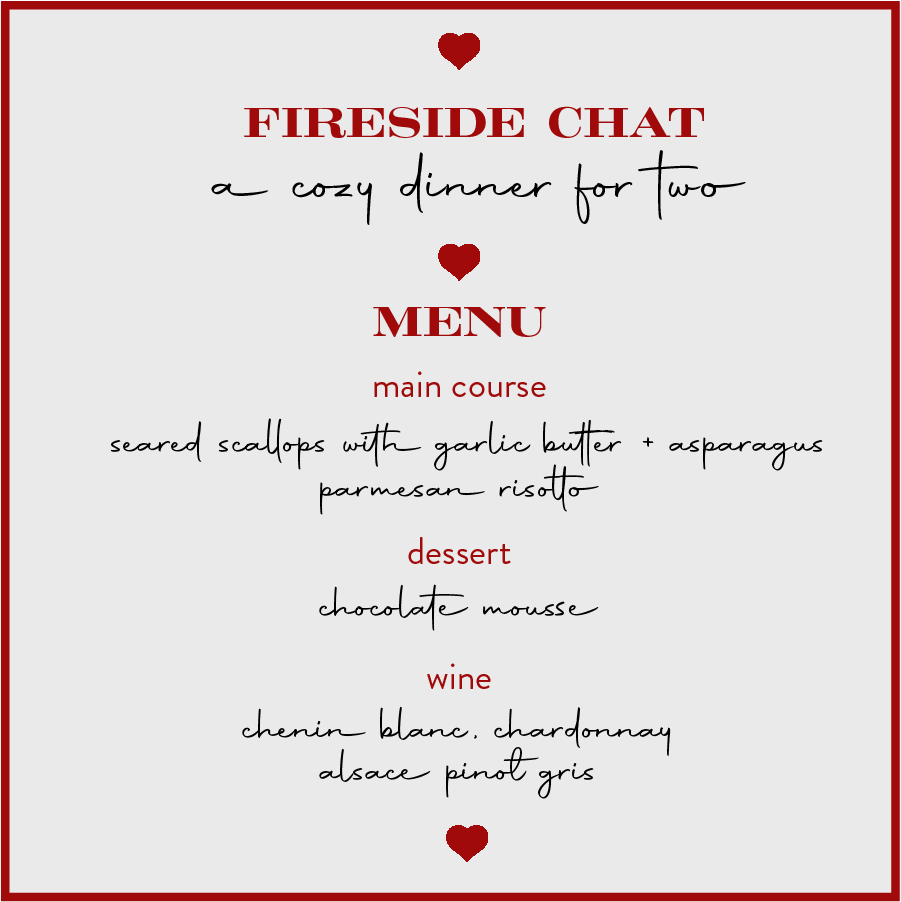 Valentine's Day: A Cozy Dinner For Two