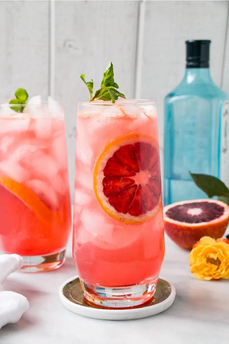 The 5 Best Citrus Cocktails to Make This Spring -Blood Orange Gin + Tonic The 5 Best Citrus Cocktails to Make This Spring -Blood Orange Gin + Tonic
